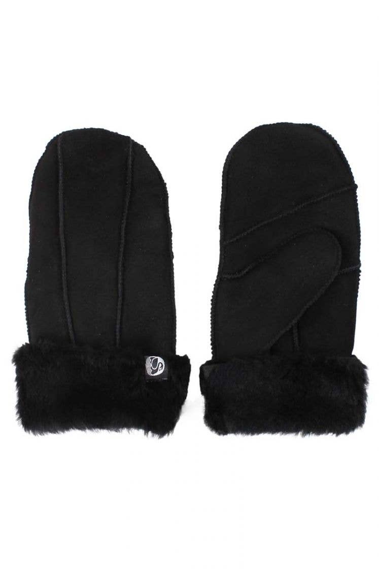 No Waste Sheepskin Gloves - Out of the Blue