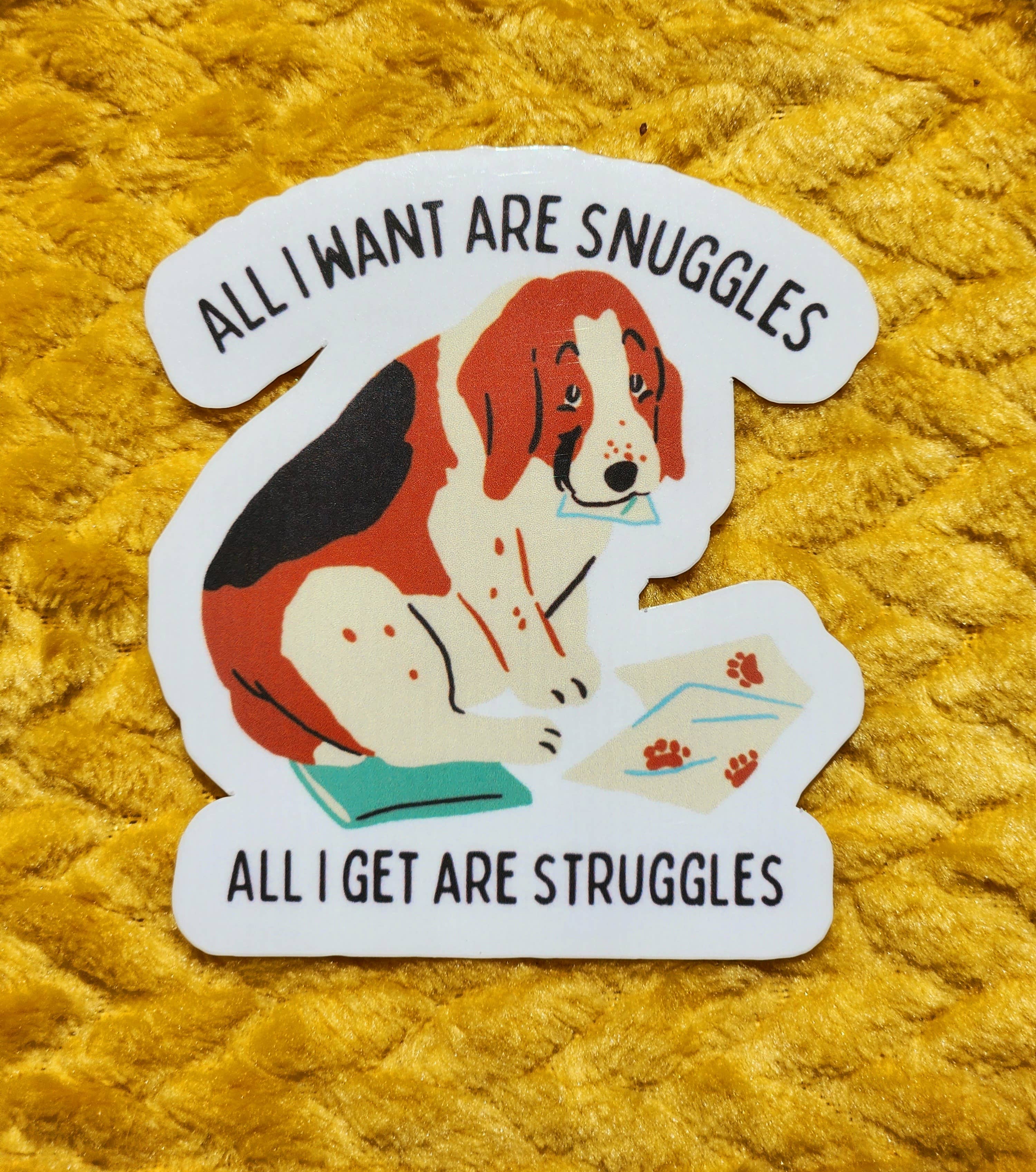 Snuggles Sticker - Out of the Blue