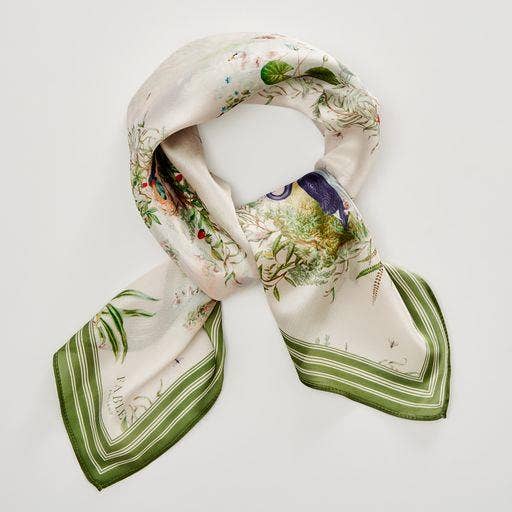 Whispering Willows Ivory Scarf - Out of the Blue