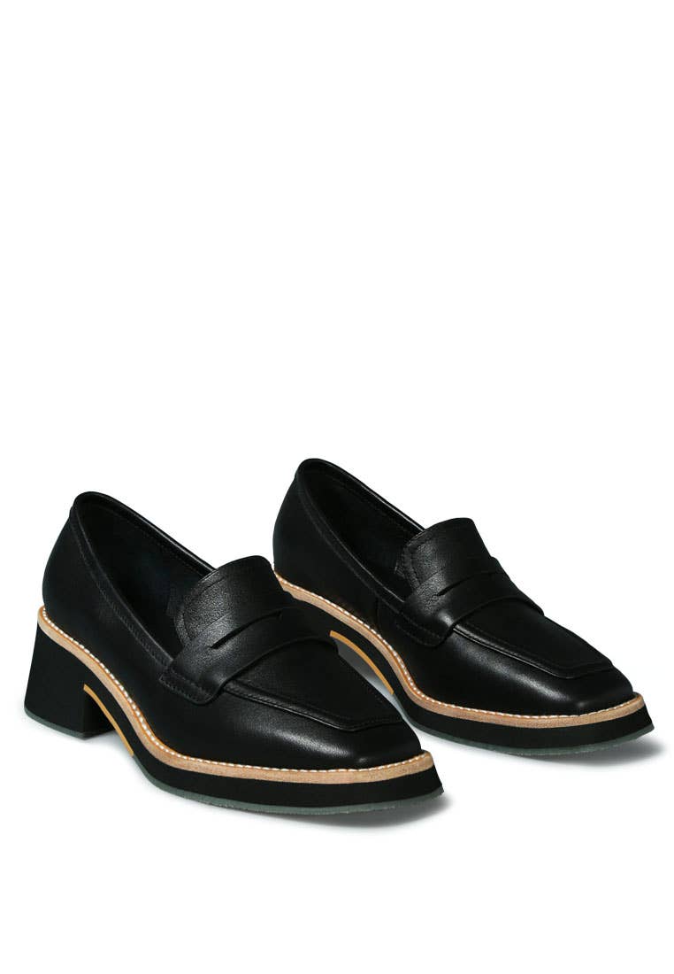 Moore Lead Lady Loafers: US-10 / UK-8 / EU-41 / BLACK - Out of the Blue