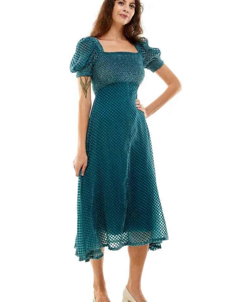 Abbie Dress - Check - Out of the Blue