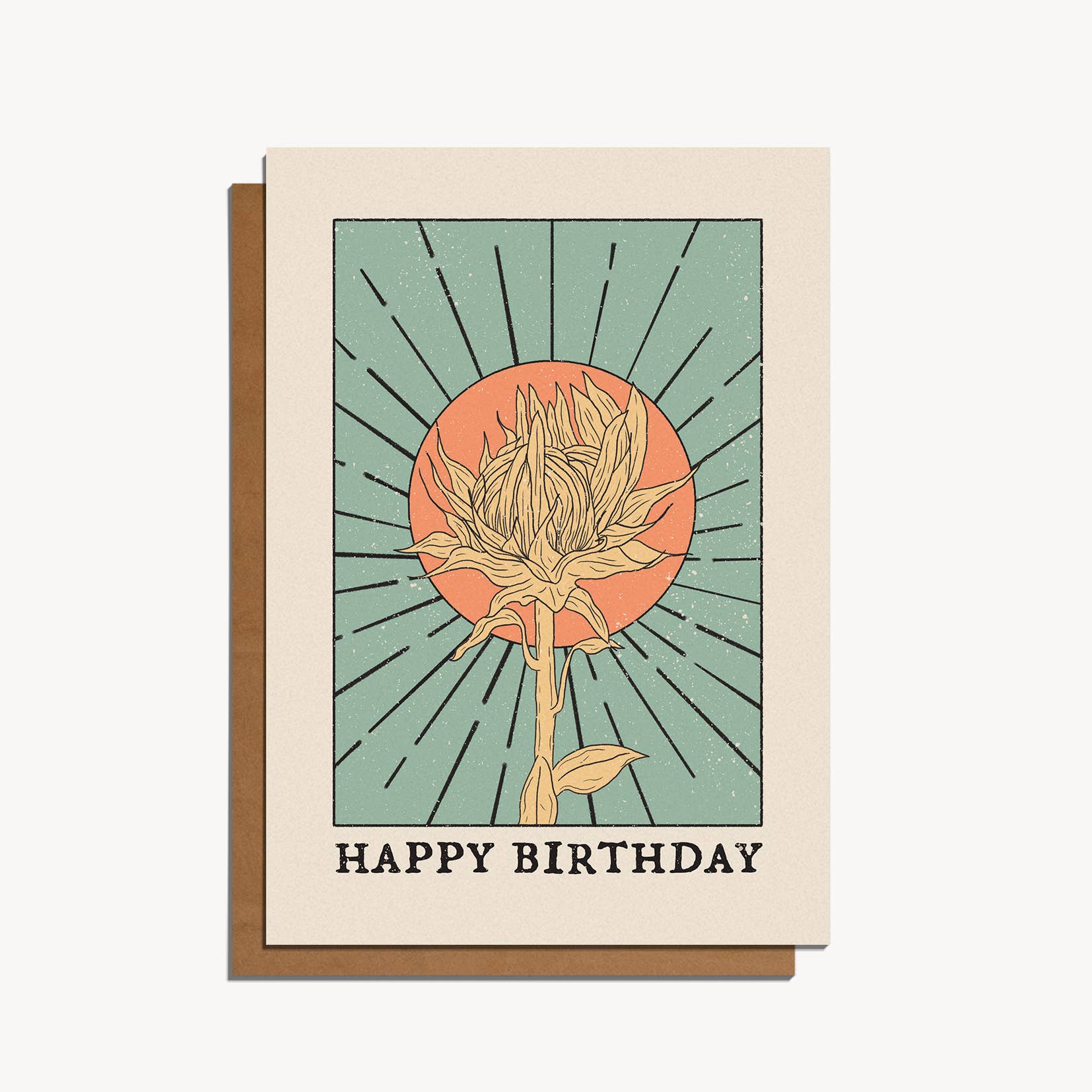 Sunflower Birthday Card - Out of the Blue