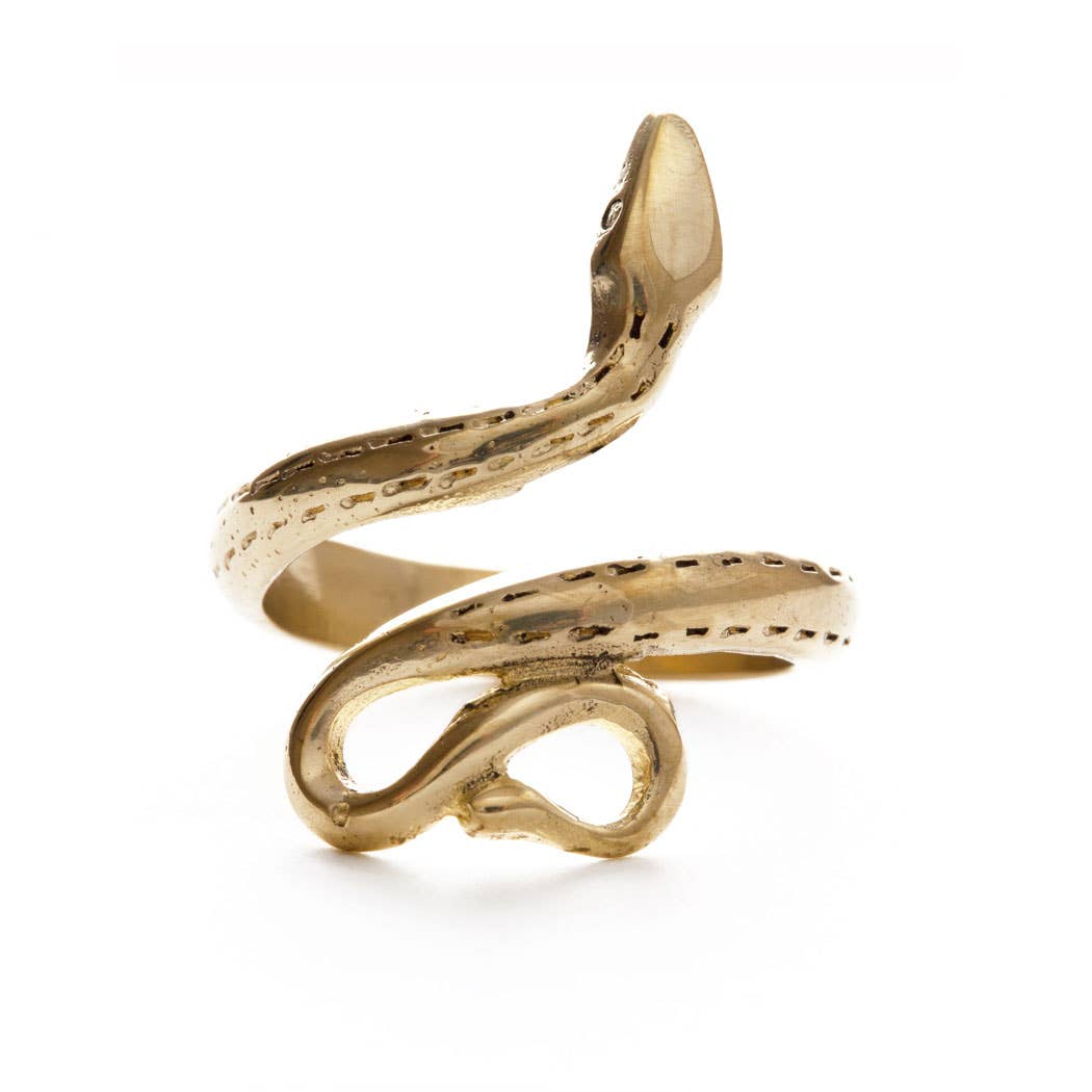 GOLDEN SERPENT RING - Out of the Blue