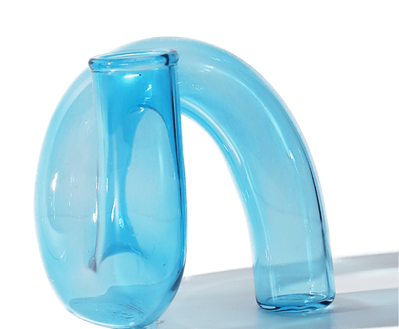 CURVE VASE/TAPER HOLDER - BLUE - Out of the Blue