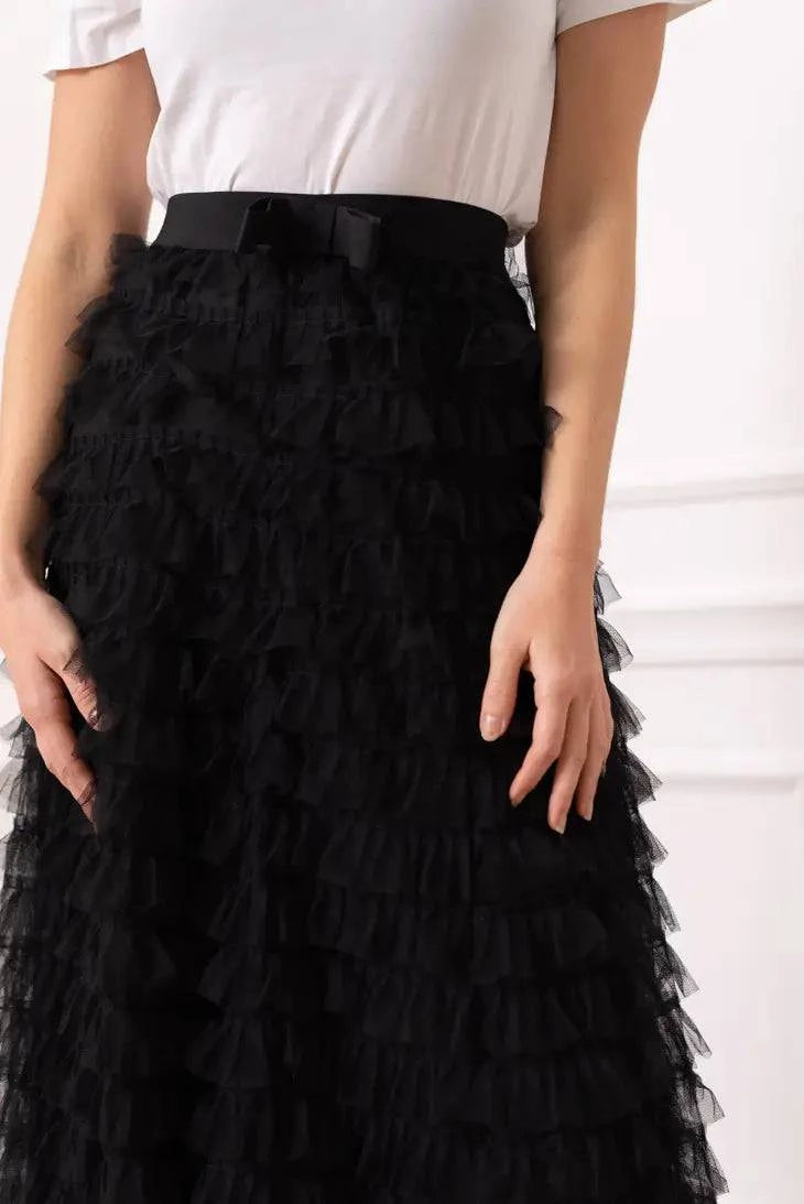 Ruffled Tulle Skirt - Out of the Blue
