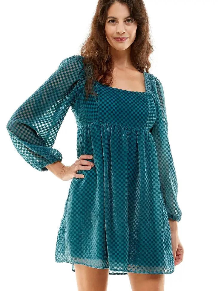 Kiera Dress Check - Out of the Blue