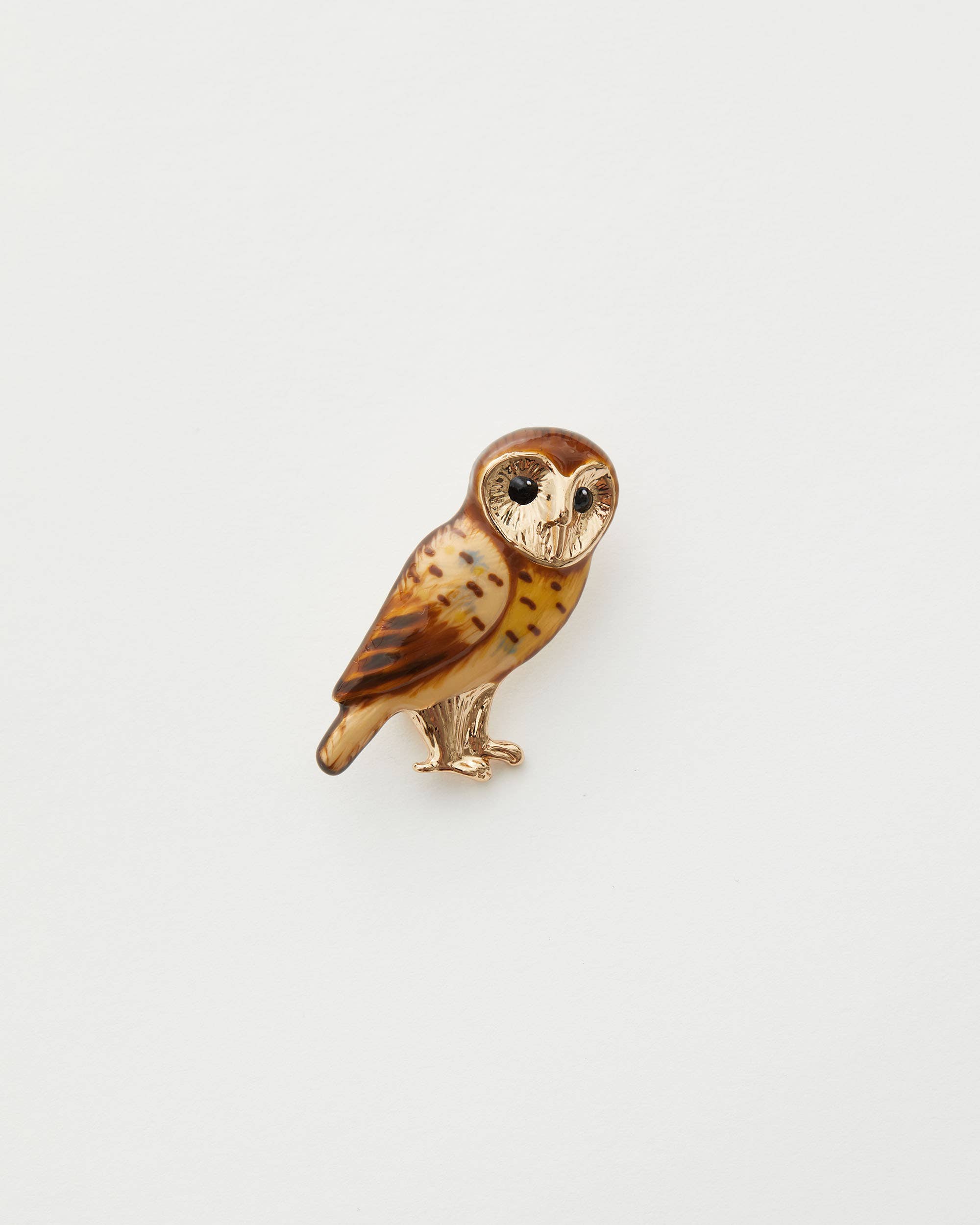 Barn Owl Brooch - Out of the Blue