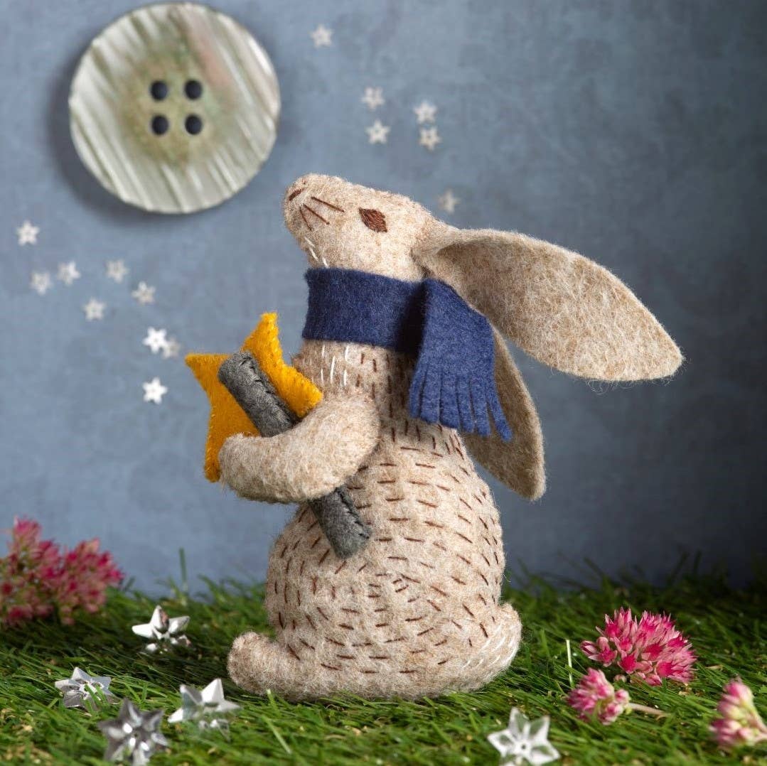Prof Hare Stargazer Felt Craft Mini Kit: English - Out of the Blue