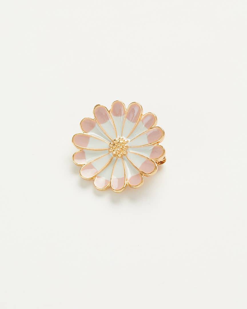 Enamel Daisy Brooch - Out of the Blue