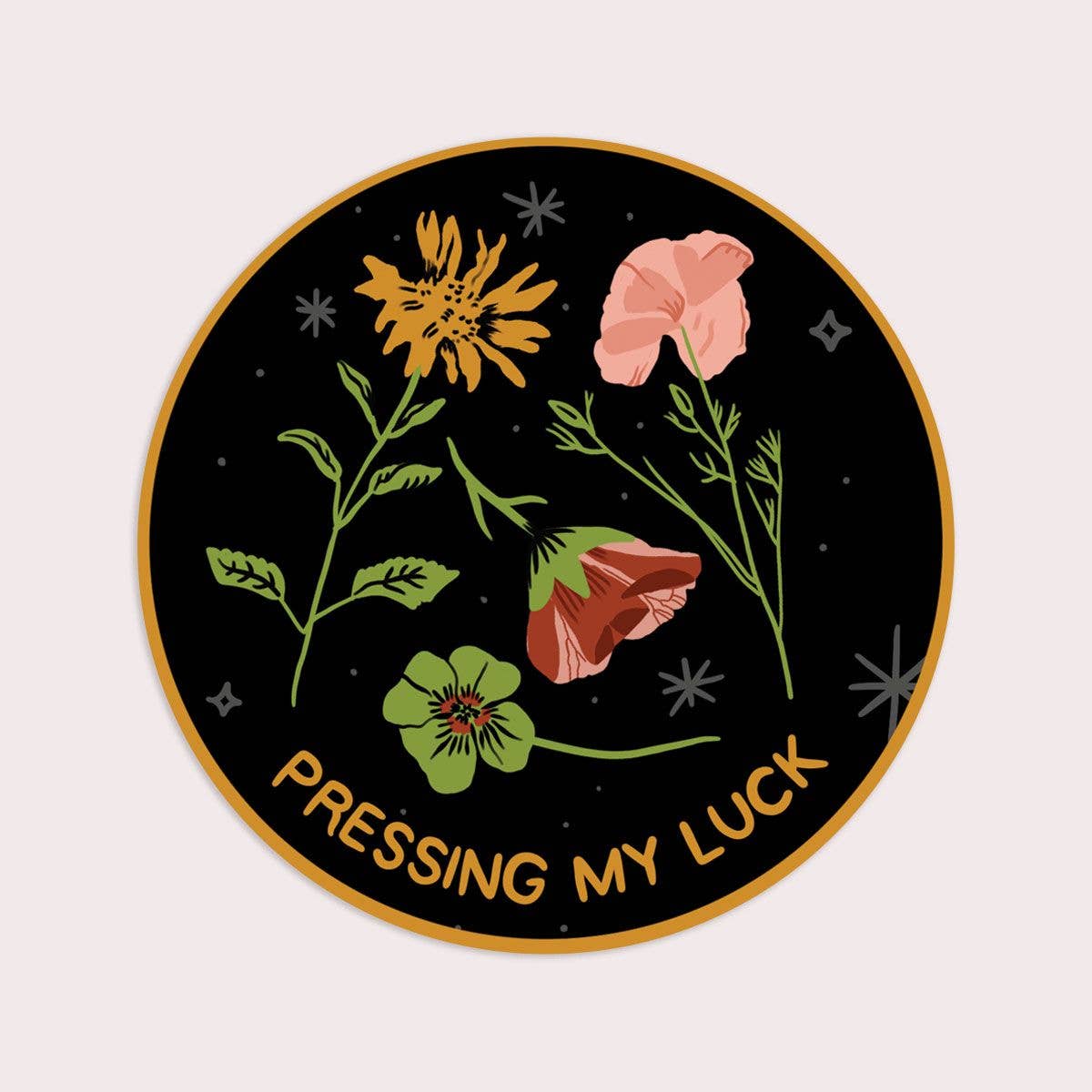 Pressing my Luck Vinyl Sticker - Out of the Blue