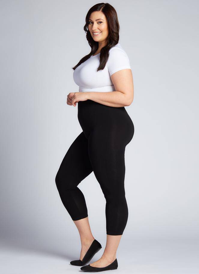 PLUS SIZE LEGGINGS BAMBOO 3/4 - Out of the Blue