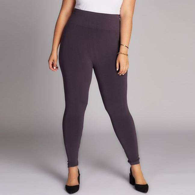 HIGH WAIST PLUS SIZE FULL LENGTH BAMBOO LEGGINGS - Out of the Blue