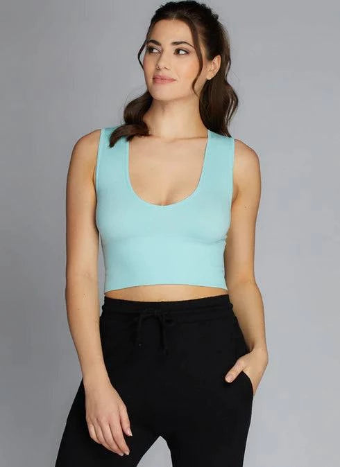 DEEP V-NECK TOP - Out of the Blue