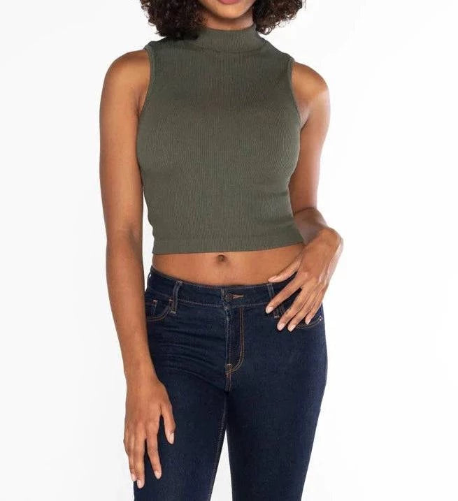 BAMBOO RIB TURTLENECK - Out of the Blue
