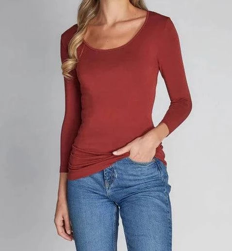 BLACK BAMBOO 3/4 SLEEVE 2-14 - Out of the Blue