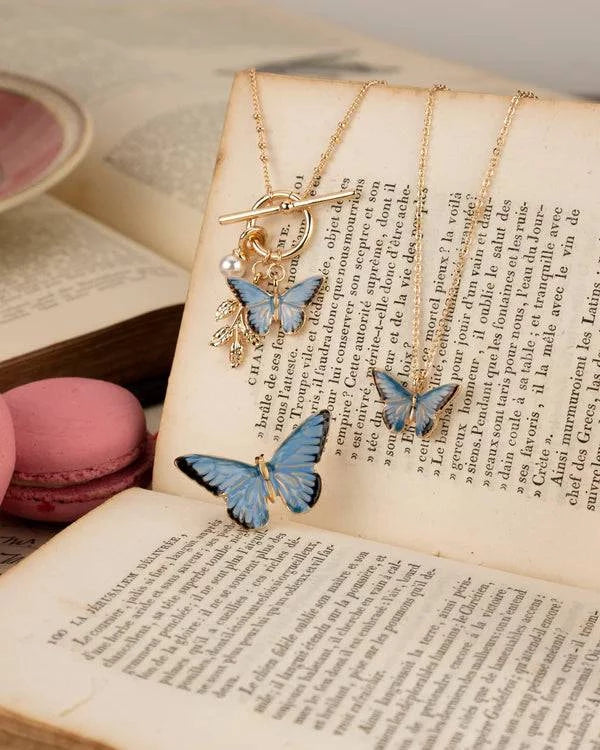 Butterfly Necklace - Out of the Blue
