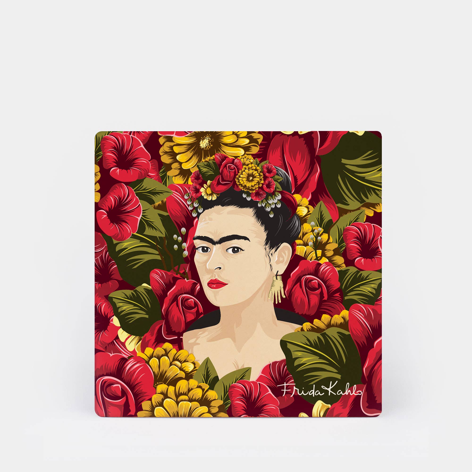 4 Pack - Frida Kahlo™ Rose Portrait Coaster - Out of the Blue