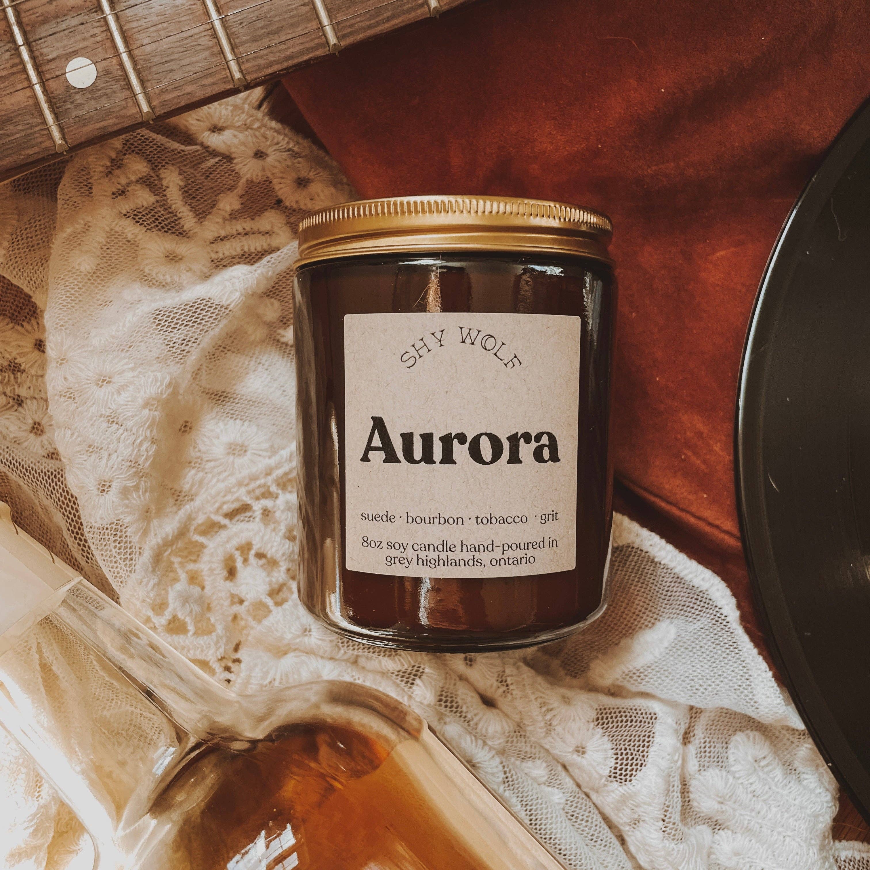 Daisy Jones and the Six Aurora Candle - Tobacco Bourbon - Out of the Blue