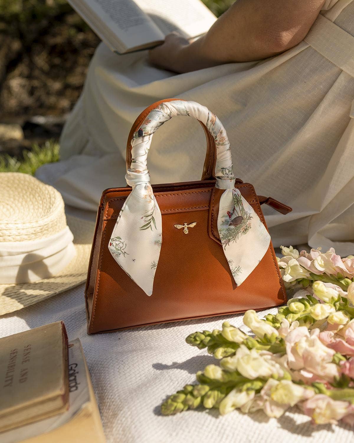 Mini Alice Tote - Tan - Out of the Blue
