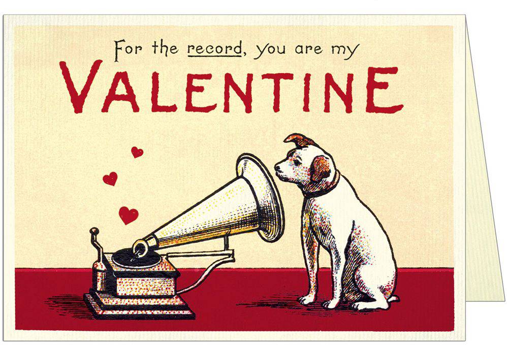 VALENTINE DOG BLANK GREETING CARD - Out of the Blue