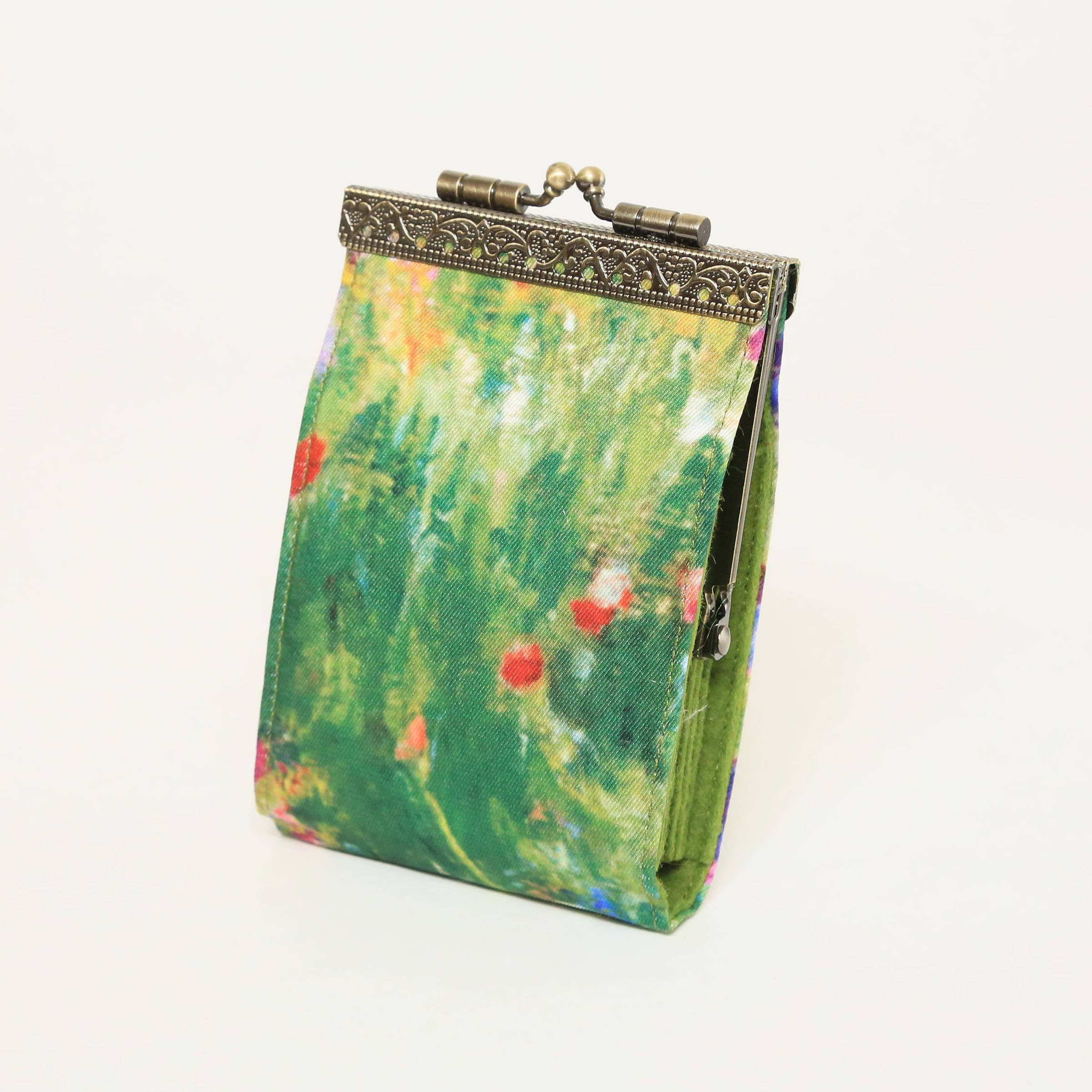 Artist Painting Prints, Card Holder with RFID Protection: Monet Alice Garden - Out of the Blue