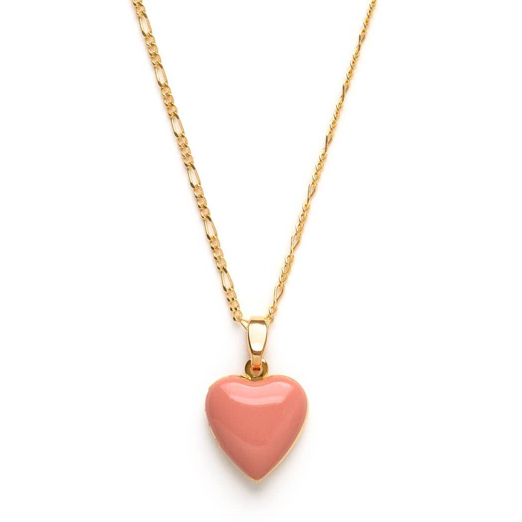 Small Heart Enamel Locket - Out of the Blue