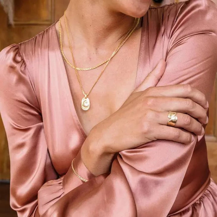 Helena Medallion Necklace - Out of the Blue