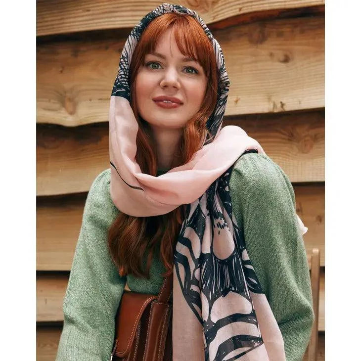 Butterfly Rectangle Scarf - Out of the Blue