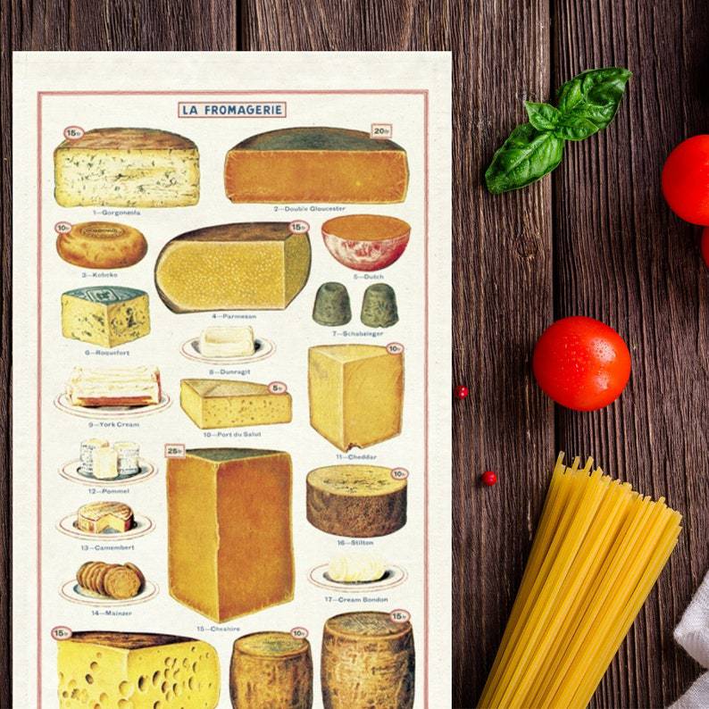 CHEESE TEA TOWEL - Out of the Blue