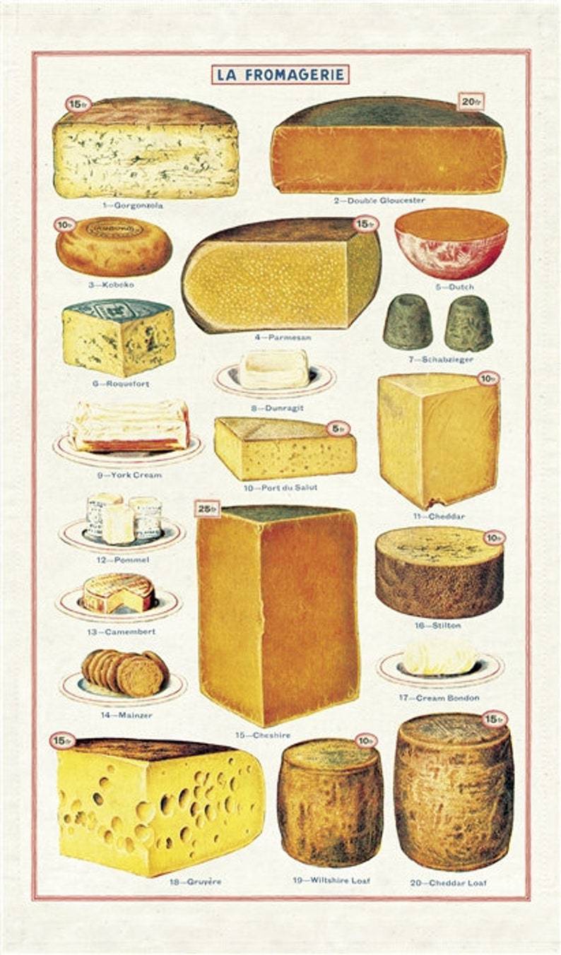 CHEESE TEA TOWEL - Out of the Blue