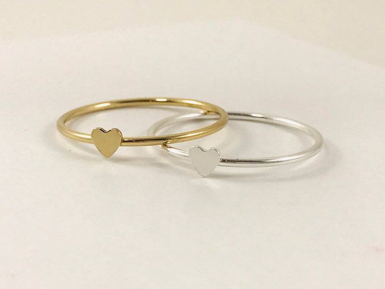 MINI HEART RING - Out of the Blue