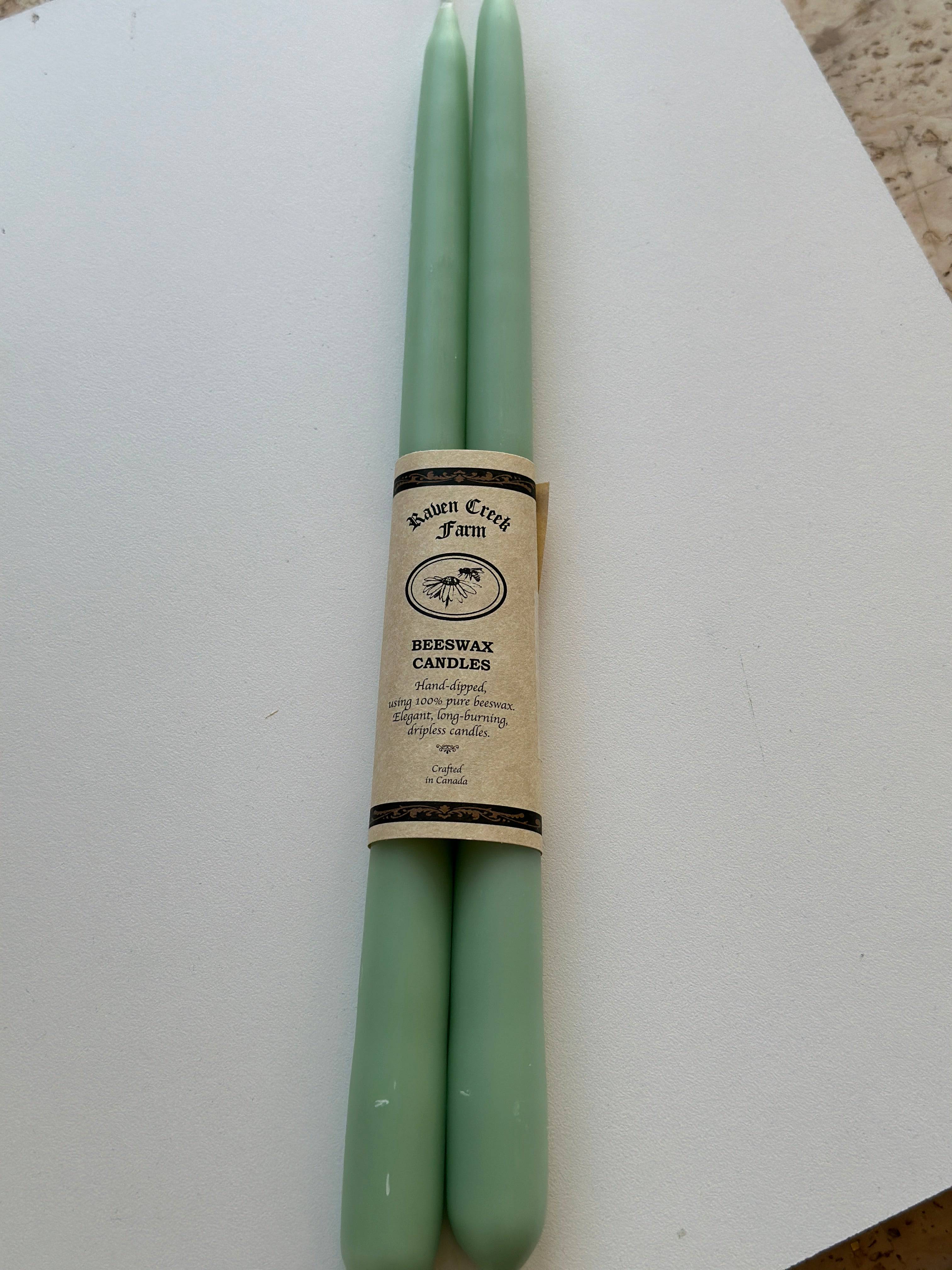 Beeswax Taper Candle - Out of the Blue