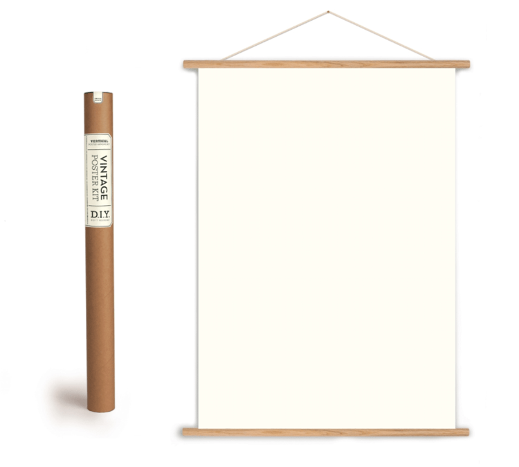 VINTAGE POSTER KIT VERTICAL - USE WITH GIFT WRAP! - Out of the Blue