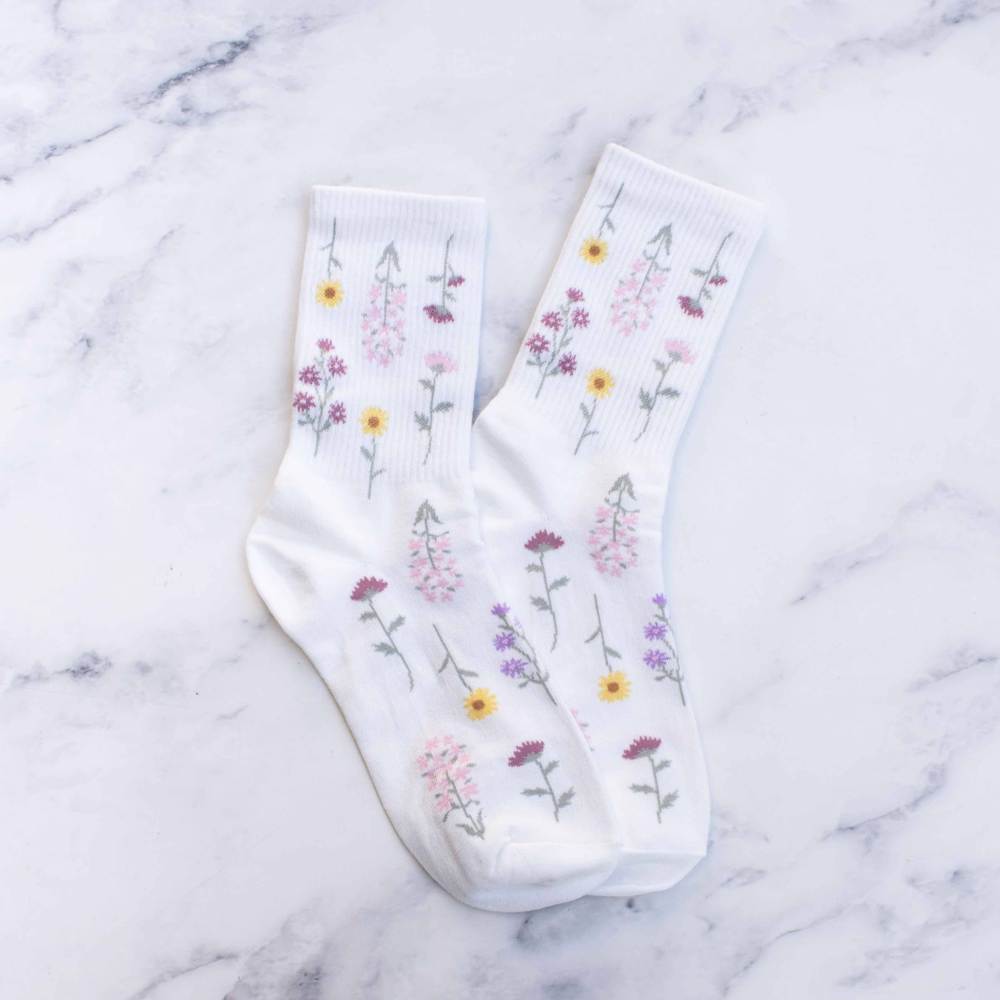 Botanical Garden Socks - Out of the Blue