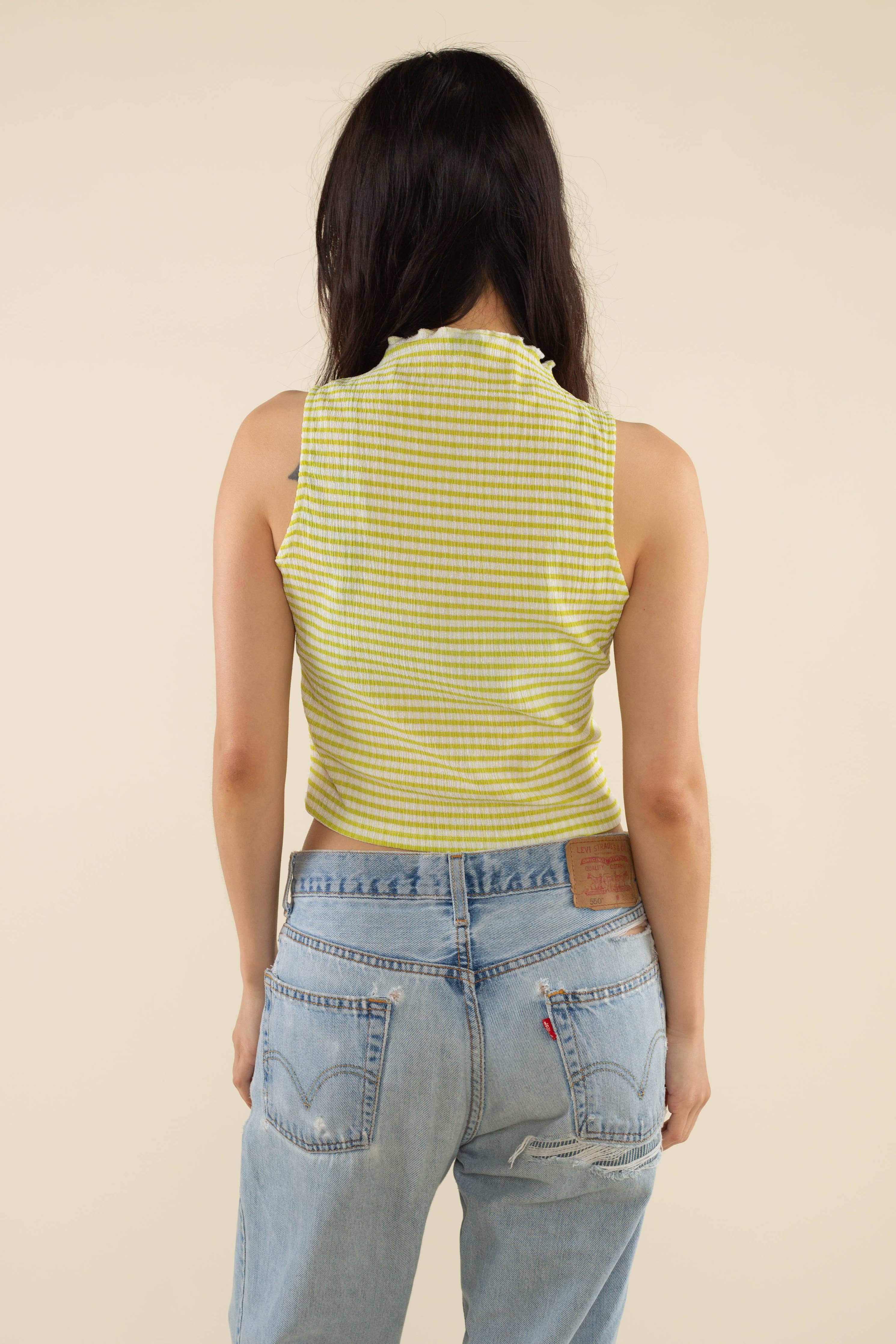 Gingham Tank - Out of the Blue