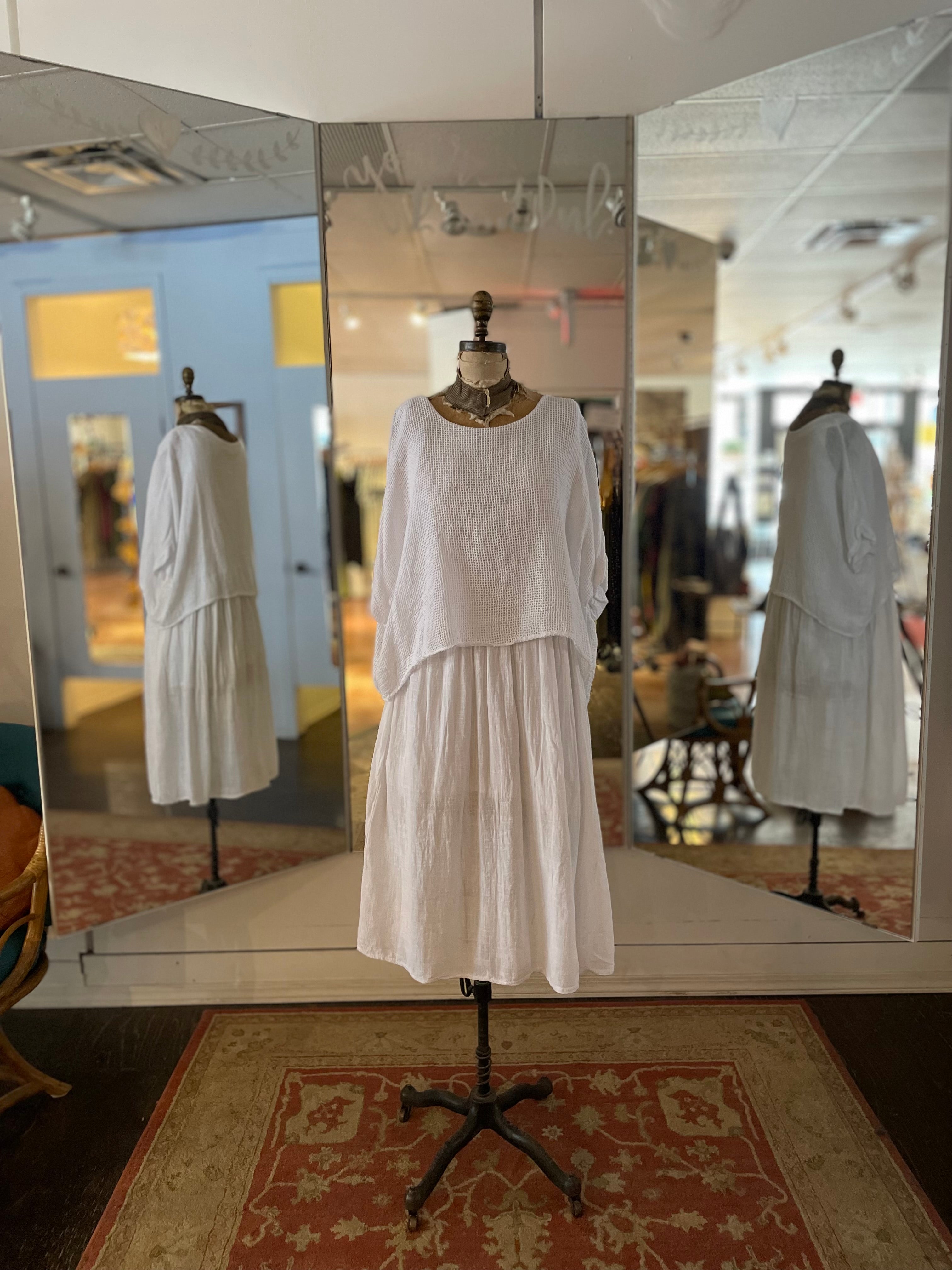 Gracie Cotton Dress - Out of the Blue
