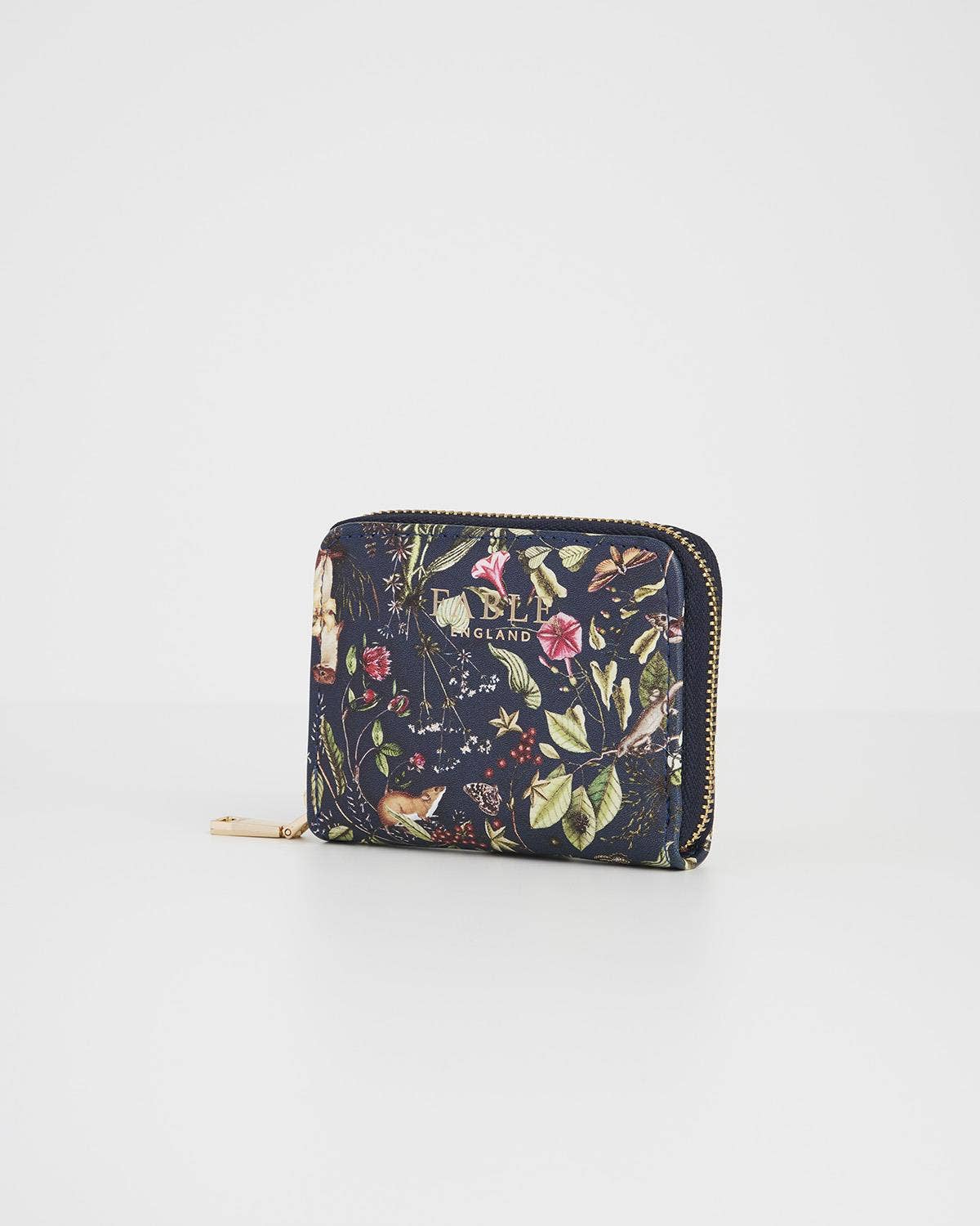 Wolf Garden Small Navy Zip Wallet