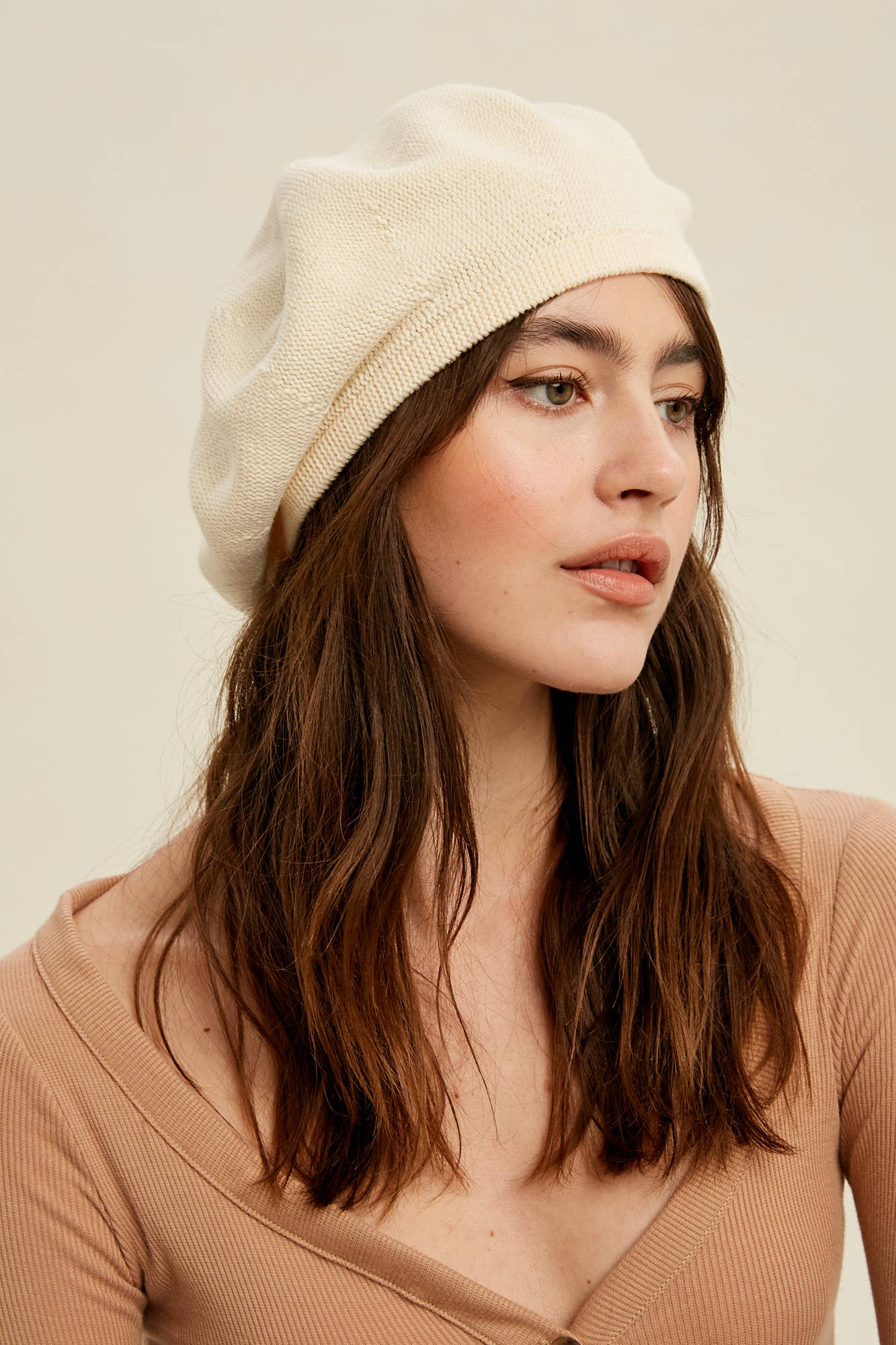 Soft Knit Beret Hat LH010 - Out of the Blue