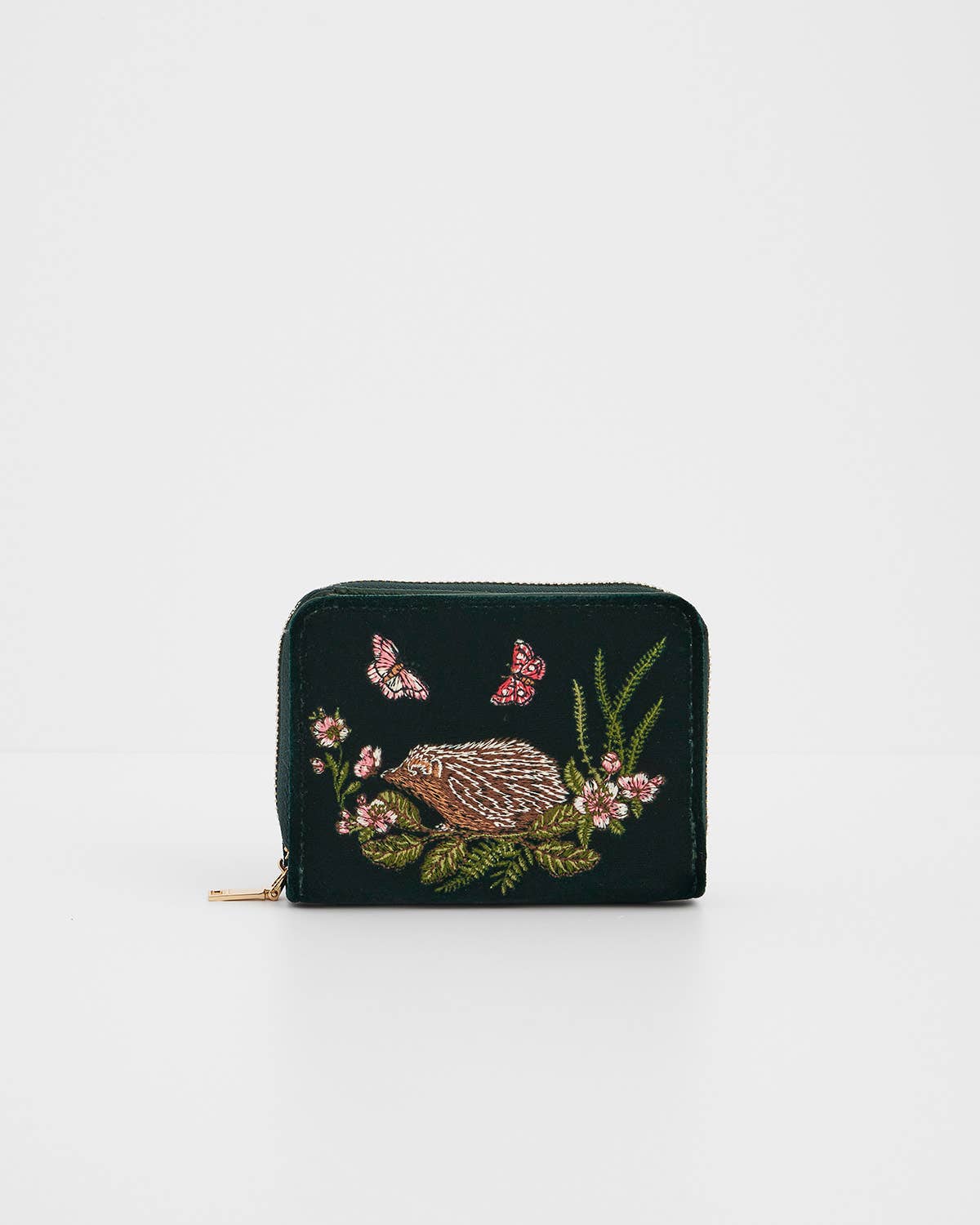 Hedgehog Embroidered Wallet