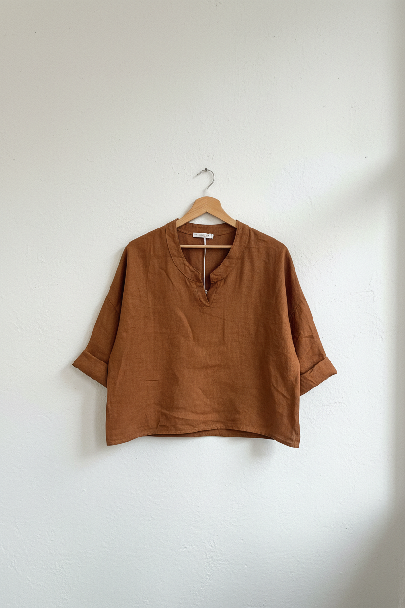 June Linen Top