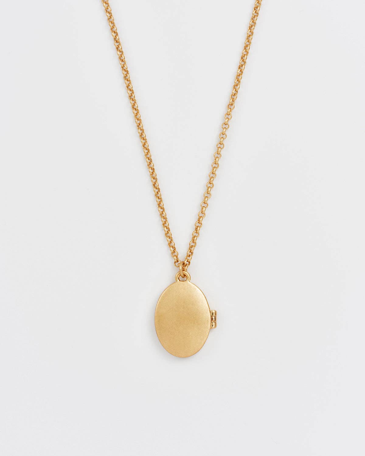 Robin & Blackberry Gold Oval Locket Chain Necklace - Out of the Blue