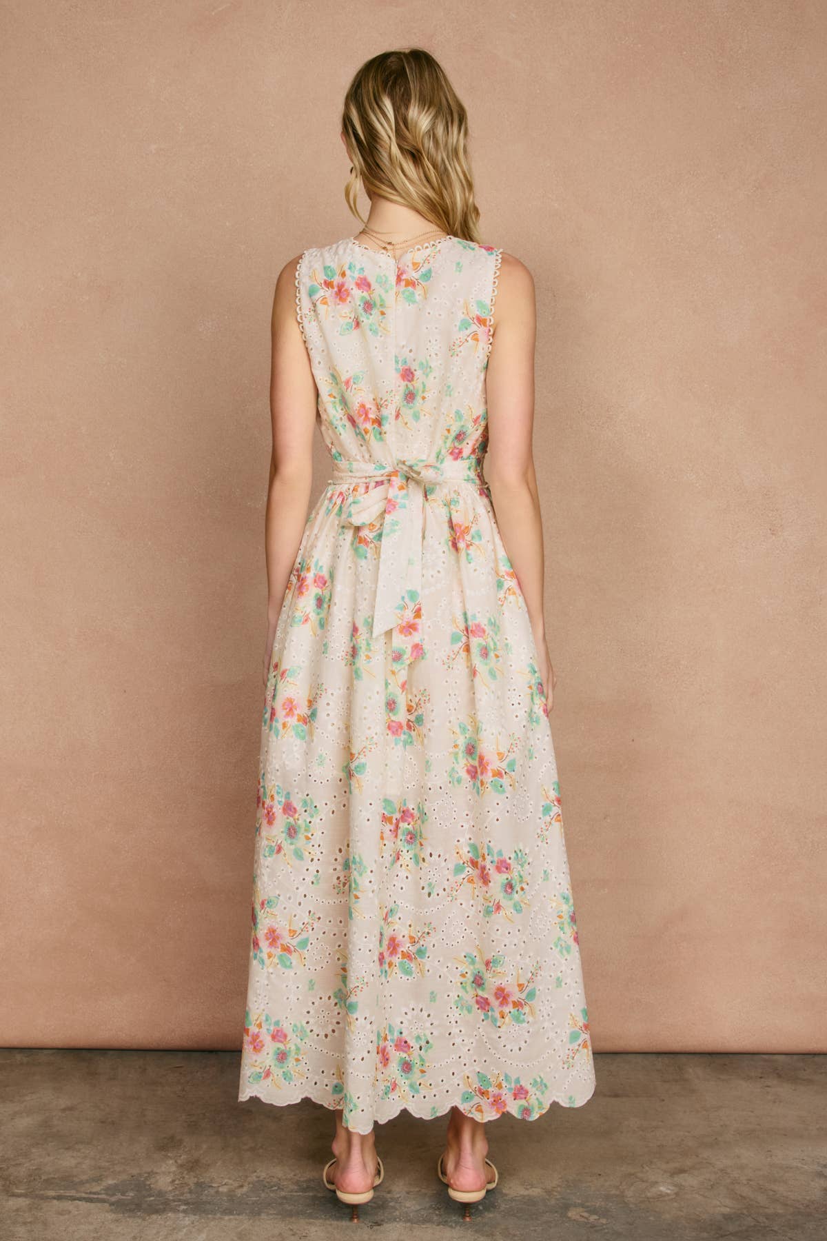 Everbloom Scalloped Lace Maxi Dress - Out of the Blue