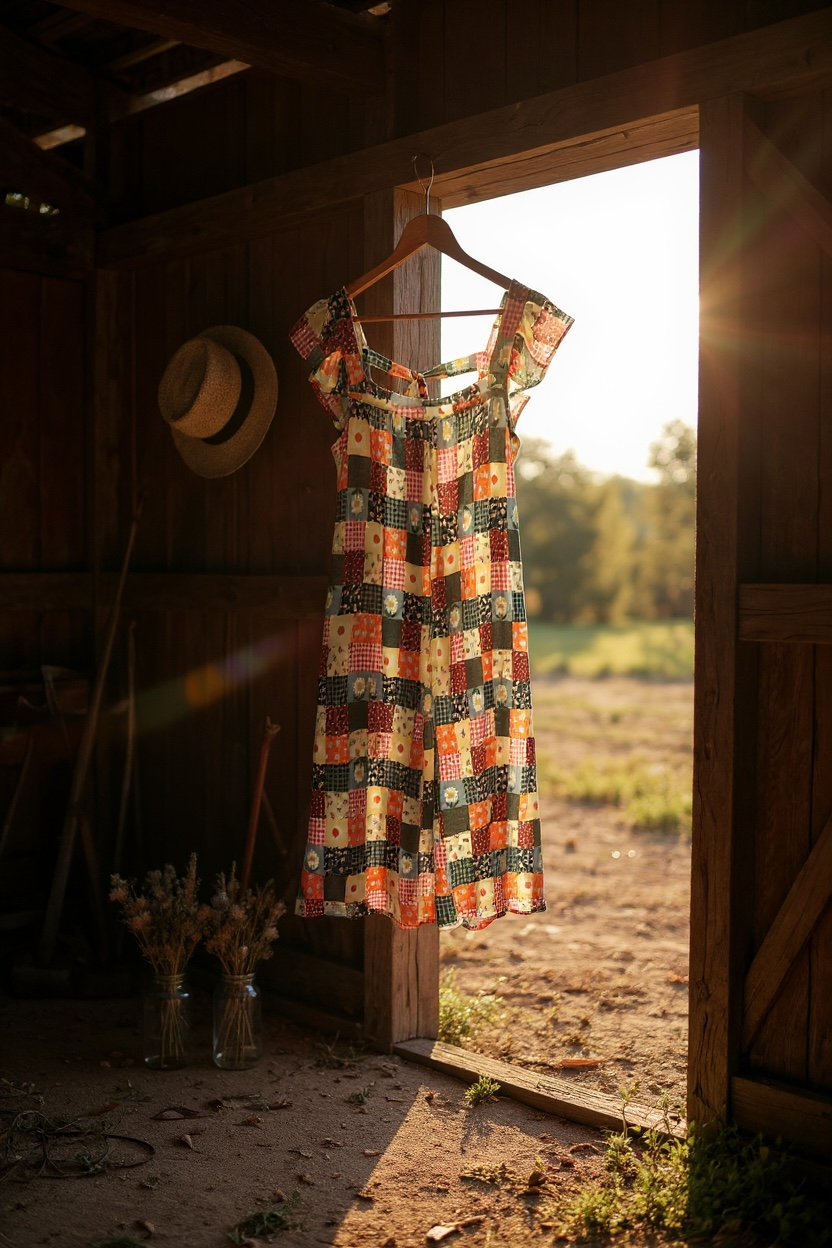 PATCHWORK JUMPSUIT