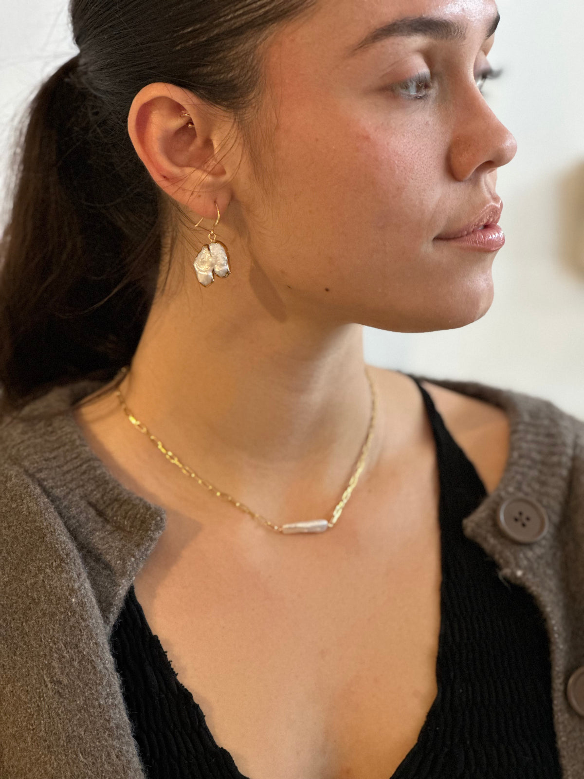 Biwa Pearl Choker