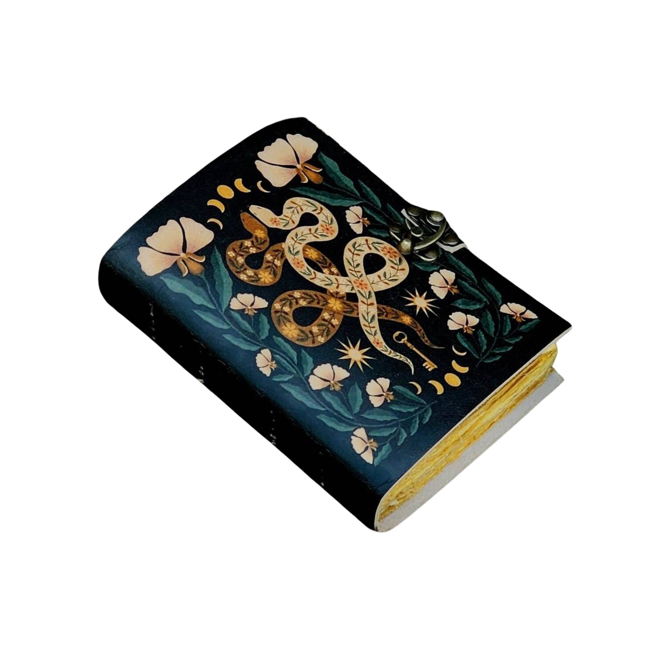 Snake Print Leather Journal