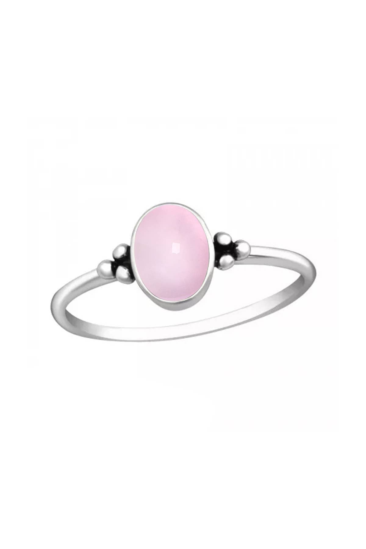 Rose Quartz Oval Ring