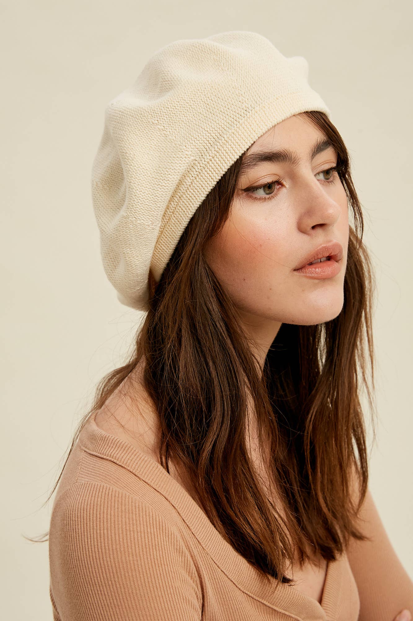 Soft Knit Beret Hat LH010 - Out of the Blue