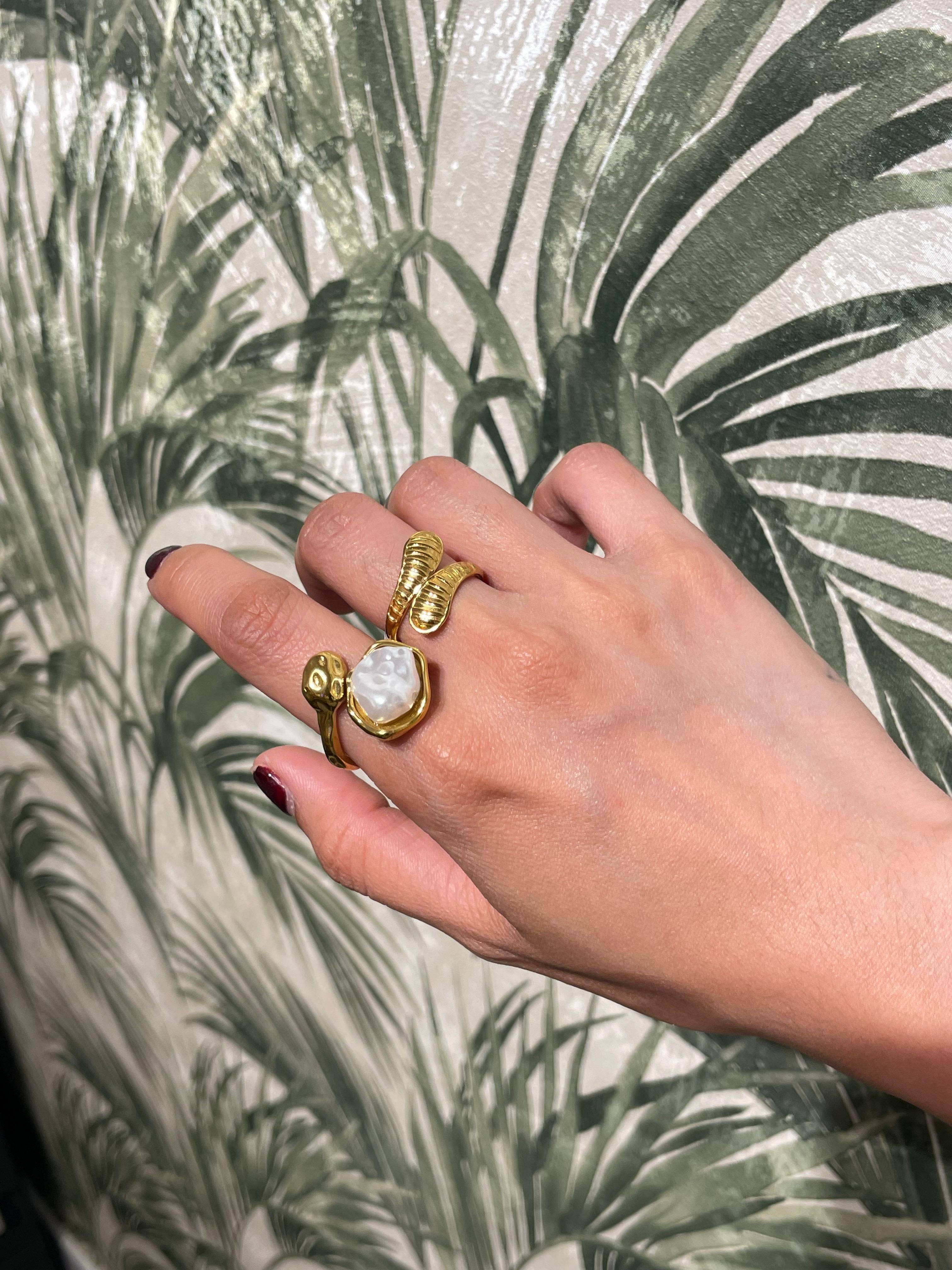 Tulio Stainless Steel Ring  - Out of the Blue