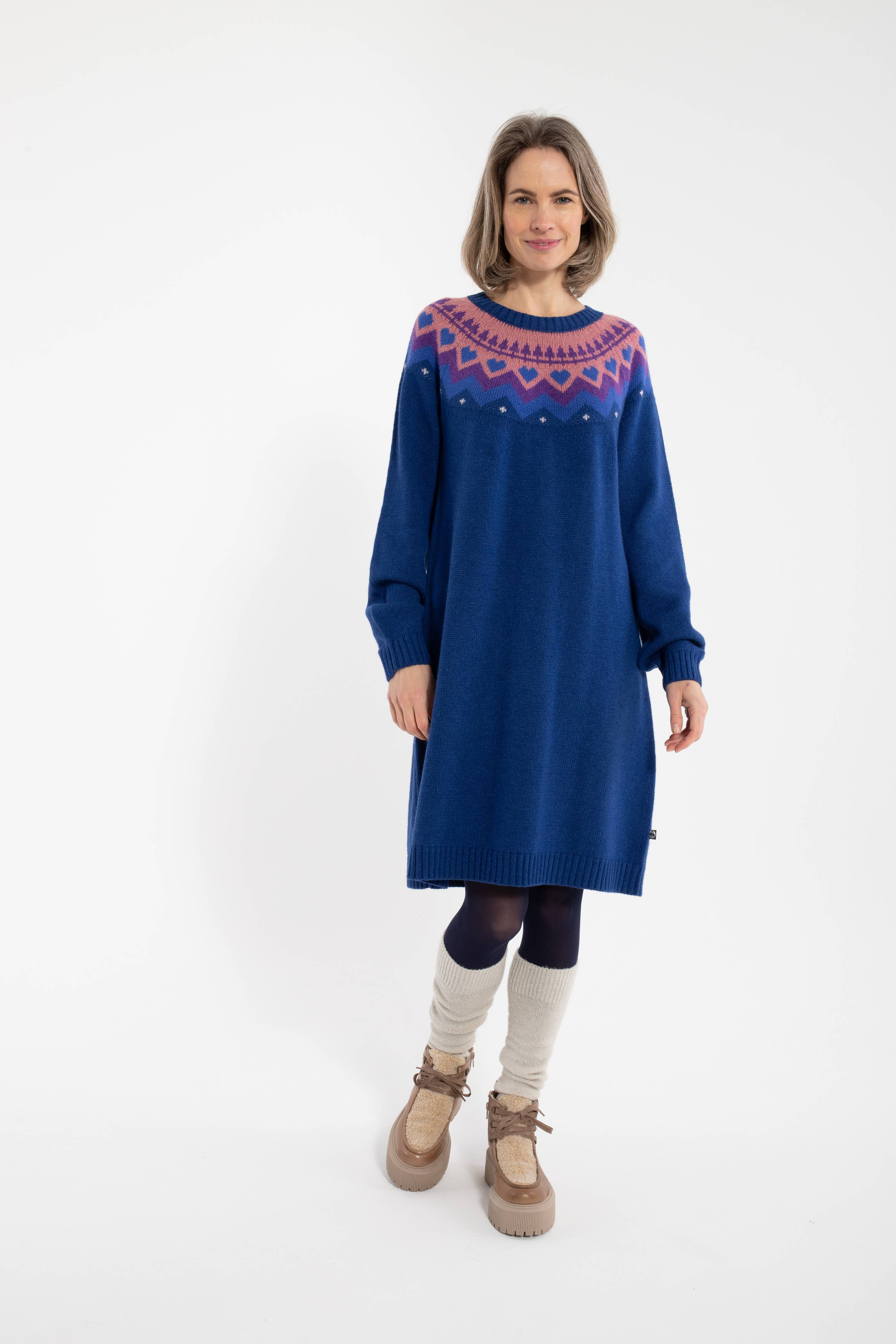 Wool Sweater Dress - Out of the Blue