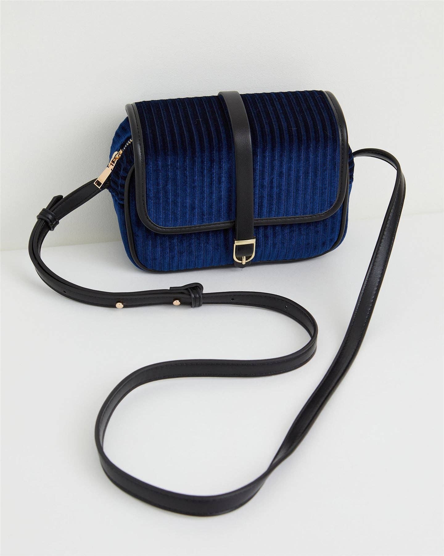 Vivianne  Camera Purse - Sapphire Blue